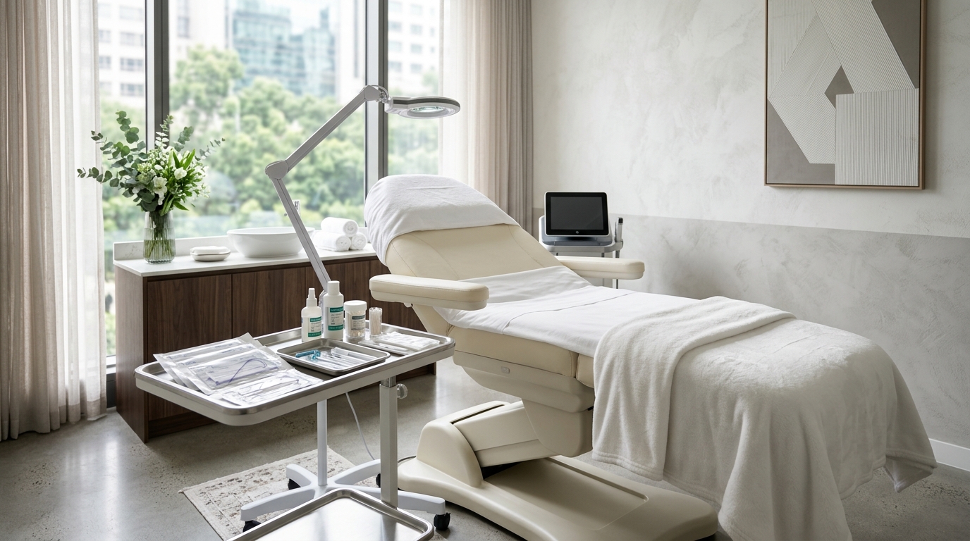 顎のラインの糸リフト — 美容施術ガイド